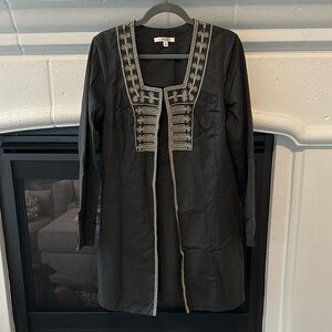 CAbi Charcoal Jacket with Metallic Detailing